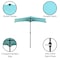 Pure Garden 9 Ft Semicircle Patio Umbrella with Base, Blue 50-145-BB - alternate 3